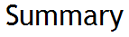 summary